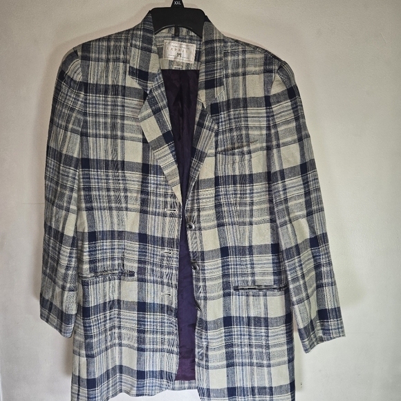EXPRESS Plaid Women's Blazer - Picture 6 of 10